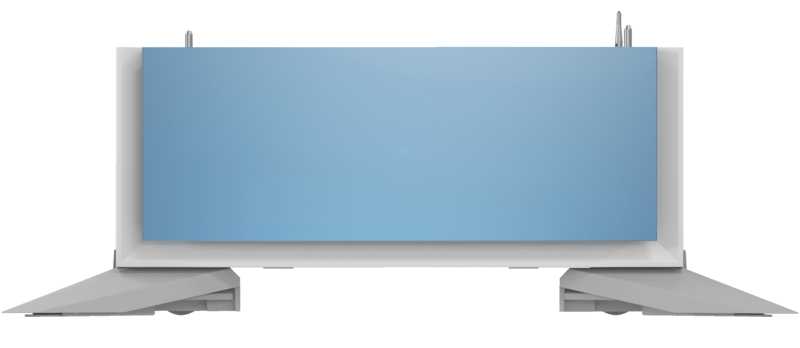 Podstavec pro tiskárnu HP 6GW54A / bílá/modrá Varianta: ivi1