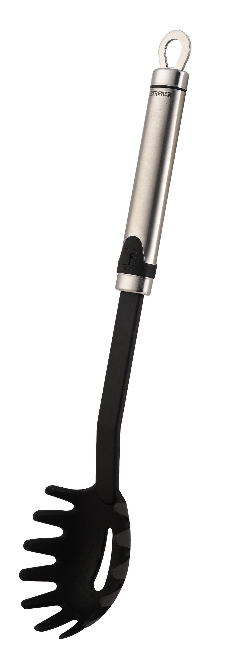 Naběračka na špagety Bergner GIZMO BG-3063 / 33 cm / černá / stříbrná Varianta: ivi0