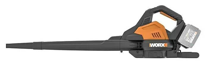 Akumulátorový vysavač a foukač listí Worx PowerShare WG583E.9 / 2 x 20 V / bez baterie / rychlost vzduchu 335 km/h / černá / oranžová Varianta: ivi3