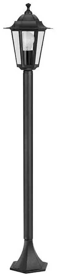 Venkovní svítidlo Eglo Laterna 4 / 60 W / výška 100 cm / O 20,5 cm / hliník / černá Varianta: ivi1