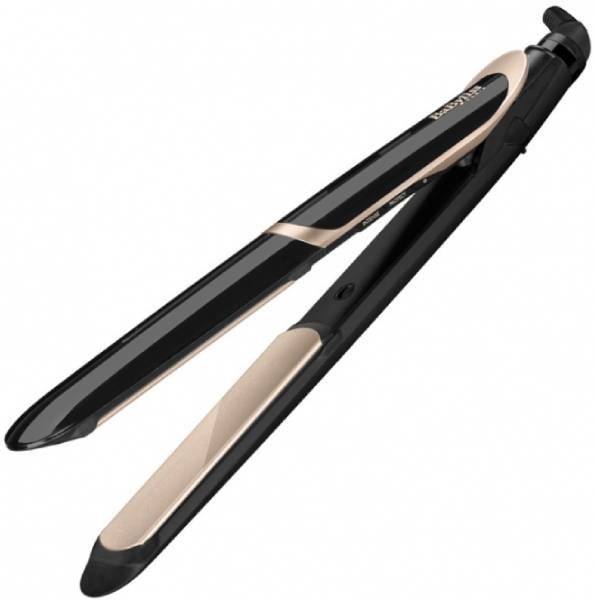 Ionizační žehlička na vlasy BABYLISS ST393E Super Smooth / 42 W / 6 teplot / LED displej / 140–235 °C / černá Varianta: ivi1