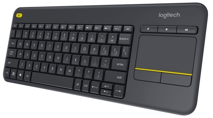 Bezdrátová klávesnice Logitech Wireless K400 Plus / CZ/SK / černá Varianta: ivi1