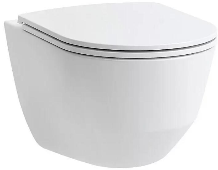 Závěsné WC Laufen Pro Compact / bez speciální glazury / typ splachování hluboký /záchodový vývod horizontální / bílá Varianta: ivi1