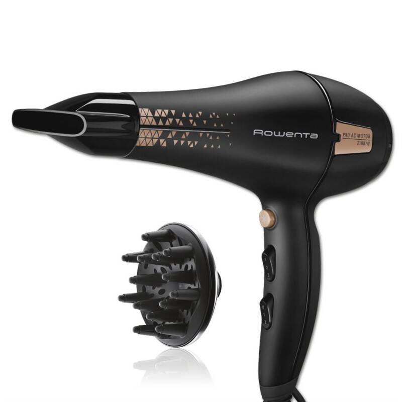 Fén na vlasy Rowenta Signature Pro AC / CV7819F0 / 2100 W / černá Varianta: ivi1