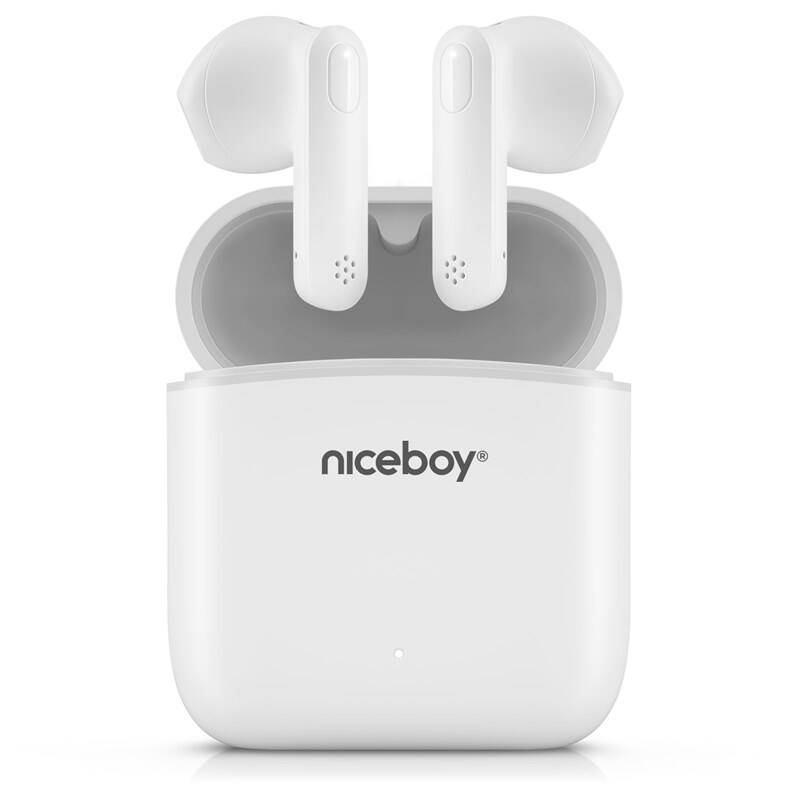 Bezdrátová sluchátka Niceboy HIVE Beans / 20 Hz - 20 kHz / 105 dB /  32 ohm / IPX4 / bílá Varianta: ivi4