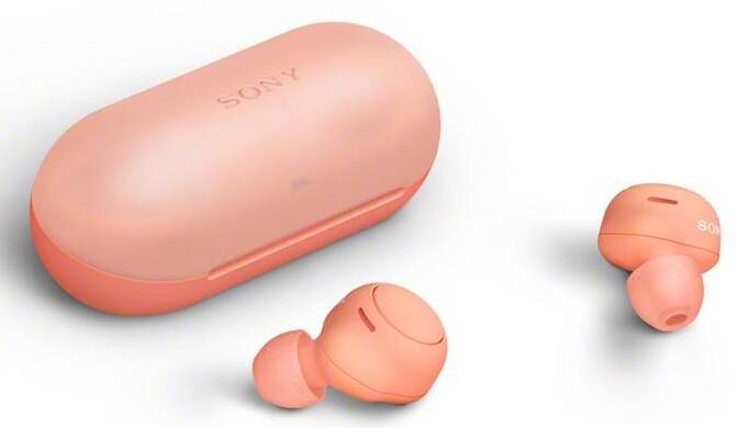 Bezdrátová sluchátka Sony WF-C500 (WFC500D.CE7) / 20 - 20000 Hz / IPX4 / Bluetooth 5.0 / oranžová Varianta: ivi1