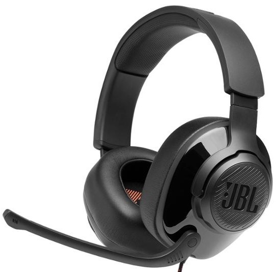 Headset JBL Quantum 300 / 20 - 20000 Hz / 100 dB / 32 ohm / 3,5 mm jack / sklápěcí mikrofon / černá Varianta: ivi1