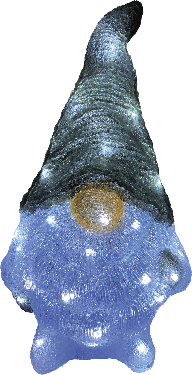 Vánoční světelná LED dekorace Santa Gonk Tarrington House / 3,6 W / akrylát / šedá Varianta: ivi0