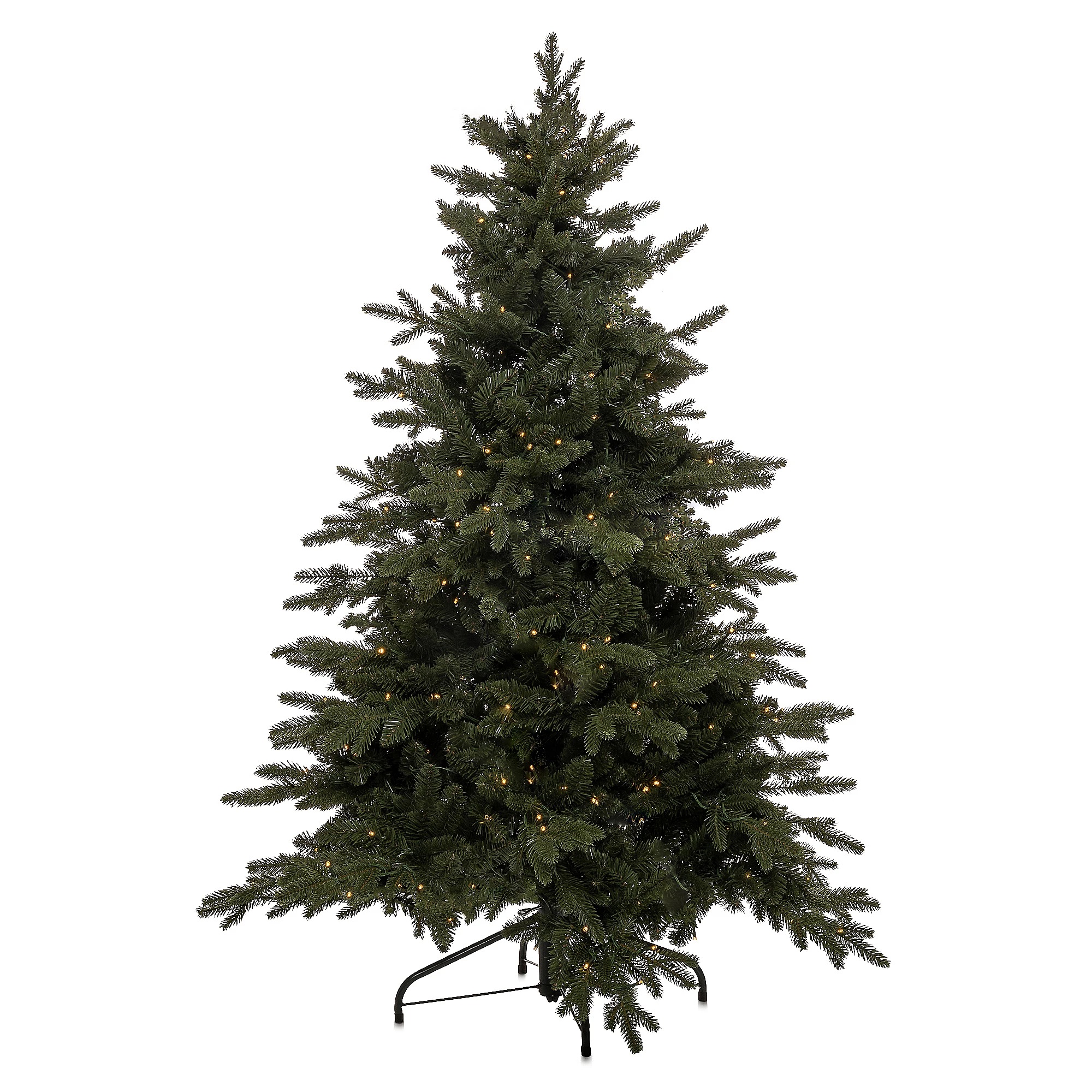 Luxusní umělý vánoční 3D stromek QVC / jedle kavkazská / 180 cm / 850 LED Deluxe / 10 funkcí / zelená Varianta: ivi1