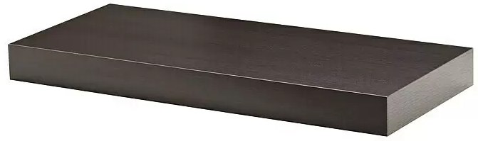 Nástěnná police Dolle Big Boy / 44,5 x 25 x 5 cm / nosnost 50 kg / hnědá Varianta: ivi0