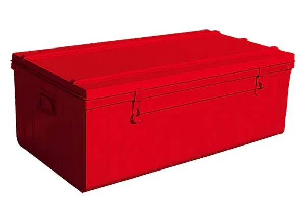 German Transportní box / nosnost 15 kg / objem 95 l / kov / červená Varianta: ivi1