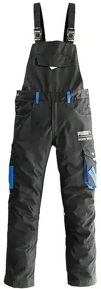 Pracovní kalhoty s laclem Puma / vel. 54 / bavlna, PE / černá Varianta: ivi1
