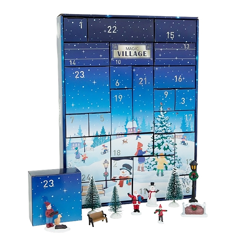 Vánoční adventní kalendář Magic Village / figurky / 24 ks Varianta: ivi0