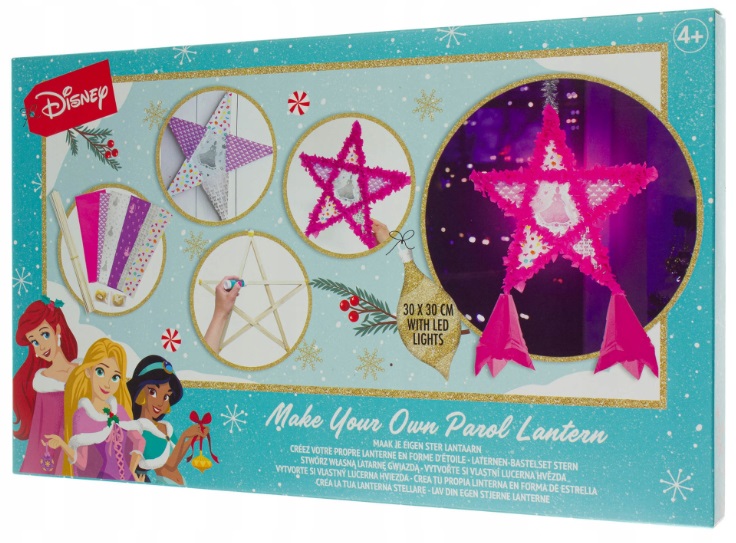 Tvořivá sada na vánoční hvězdu do okna Disney / motiv princezna / růžová Varianta: ivi0