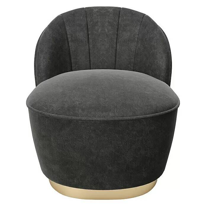 German Křeslo Stella / 67 x 71 x 70 cm / 100 % polyester / kov / šedá Varianta: ivi0