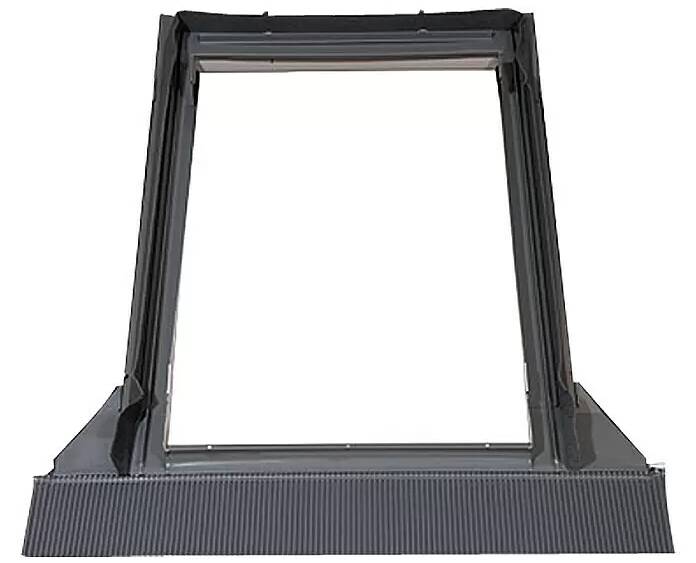 German Univerzální lemovací rám / určeno pro střešní okna / 114 x 118 cm / hliník / 15° - 90° / šedá Varianta: ivi1