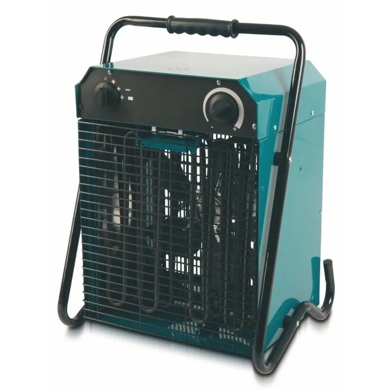 German Teplovzdušný stavební ventilátor / 9000 W / 2 stupně výkonu / IP24 / 1,8 m / černá / zelená Varianta: ivi1