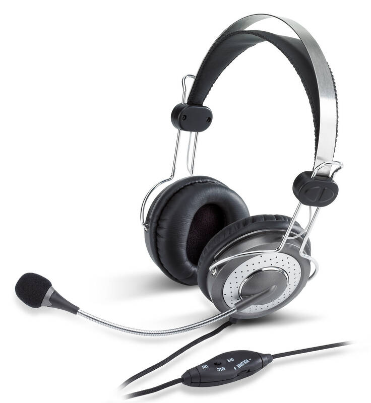 Herní headset Genius HS-04SU / 20-20000 Hz / 112 dB / černá / stříbrná Varianta: ivi1