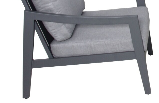 German Povlak na podsedák k zahradnímu nábytku / 60 x 60 x 6 cm / 100% PP / antracit Varianta: ivi1