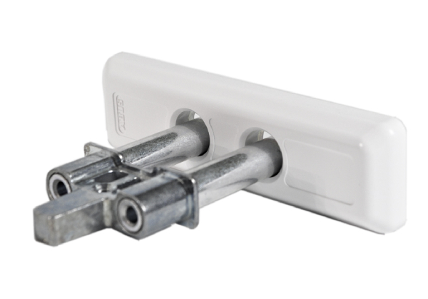 Nástěnné ukotvení Abus PWA2700 pro pancéřový závorový zámek / ocel / bílá Varianta: ivi3