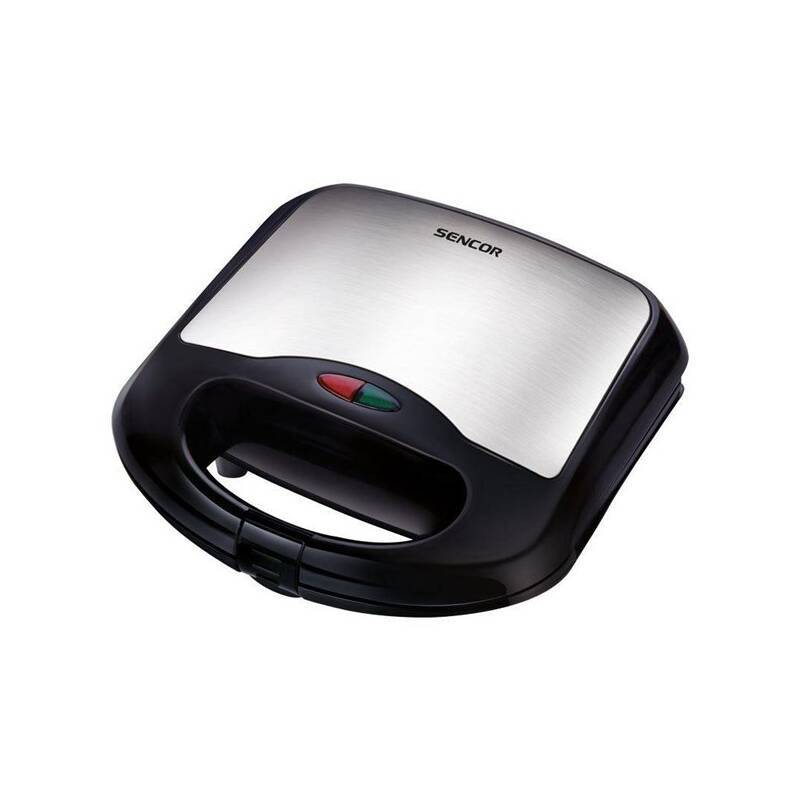 Sendvičovač Sencor SSM 4220SS / 2 čtverce / 700 W / automatická regulace teploty / nerez / černá Varianta: ivi1