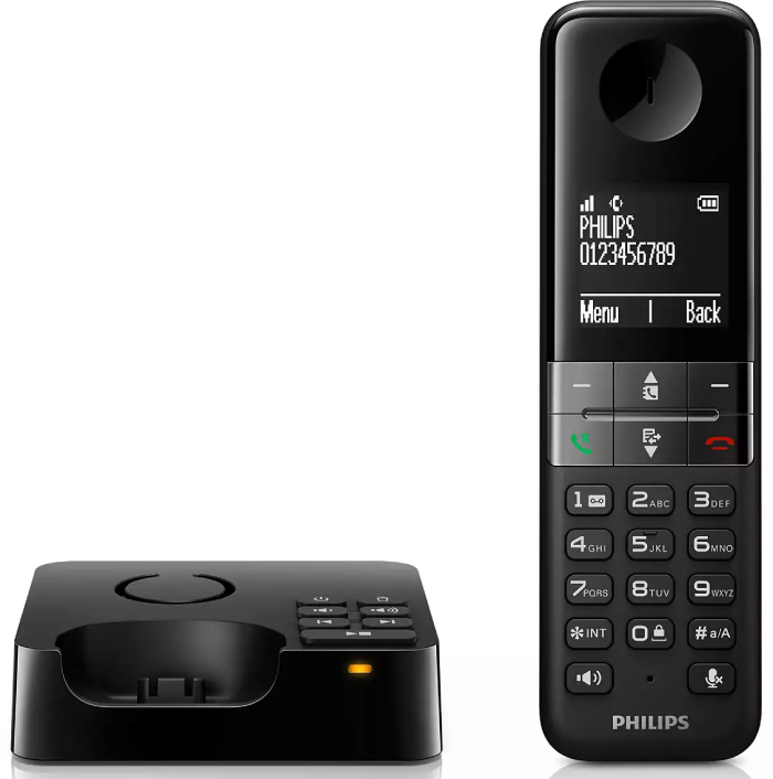Bezdrátový telefon se záznamníkem Philips D4751B/01 / černá Varianta: ivi0