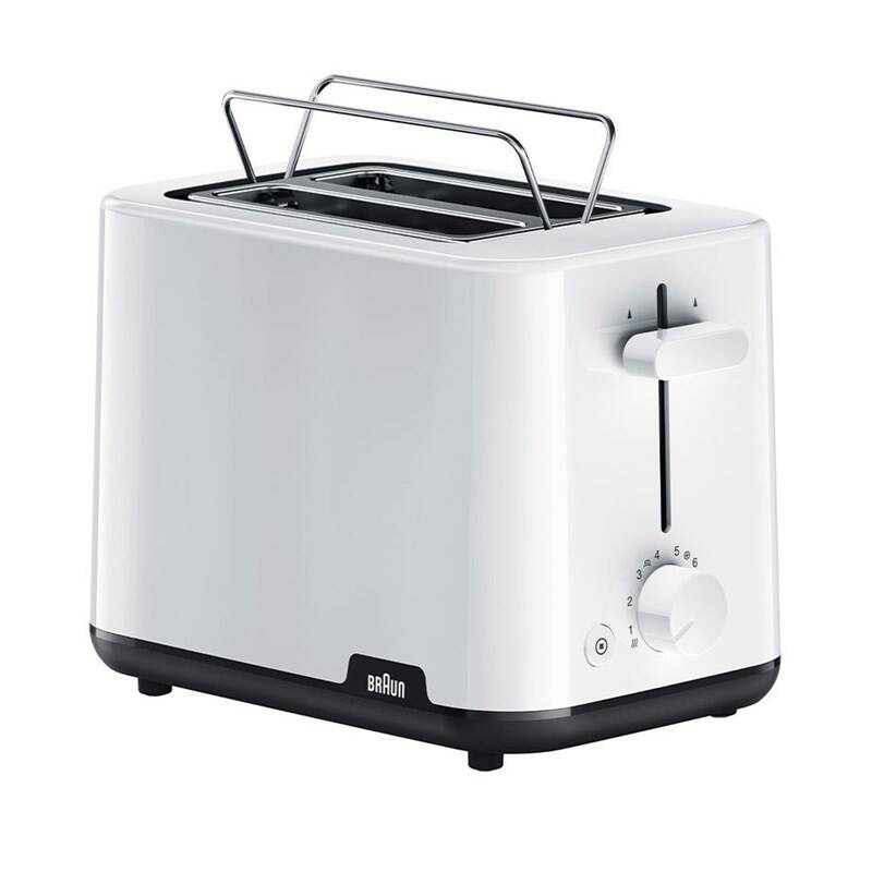 Topinkovač Braun Breakfast 1 HT1010WH / 900 W / 8 stupňů opečení / bílá Varianta: ivi25