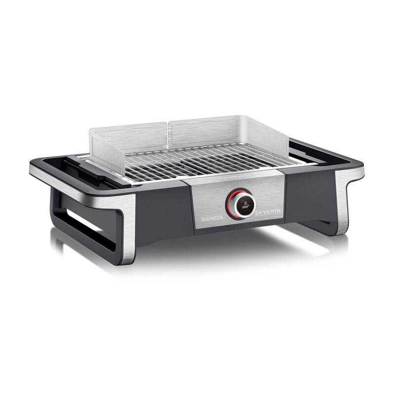Stolní elektrický gril Severin SENOA PG 8114 / 3000 W / digitální OLED displej / nerez Varianta: ivi0
