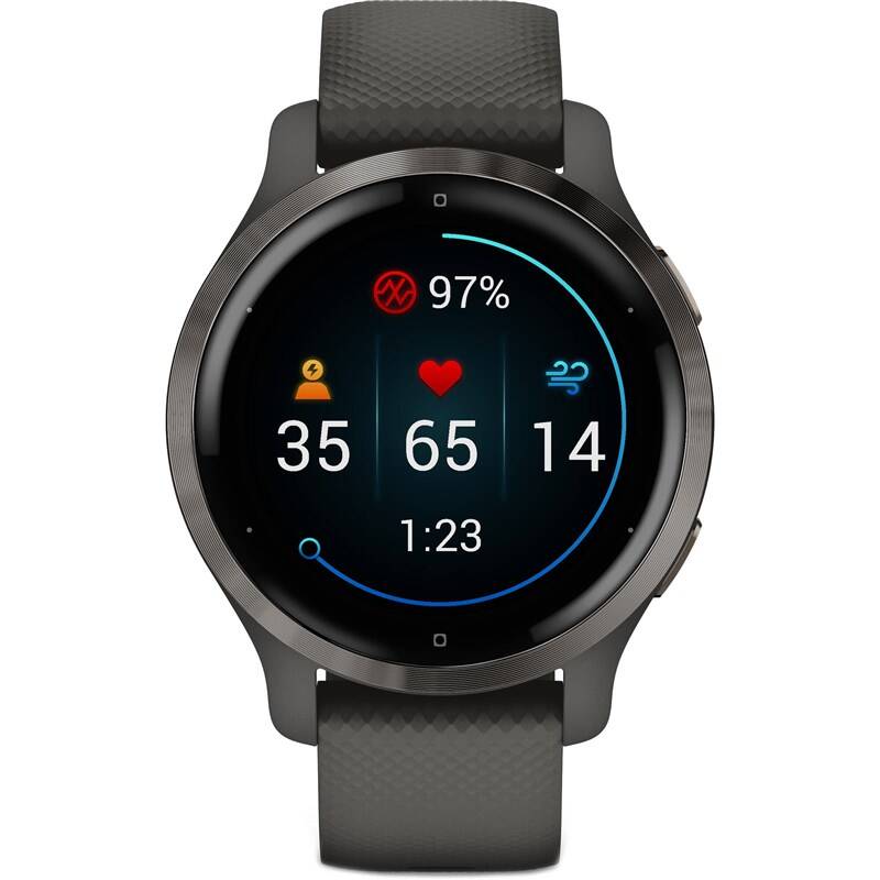 Chytré hodinky Garmin Venu 2S 010-02429-10 / 40 mm / GPS / Slate/Gray Band Varianta: ivi1
