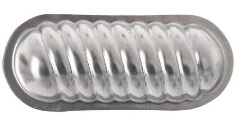 Formičky Orion na rohlíčky / 20 ks / 6,5 x 2,7 x 1 cm / pocínovaný plech / stříbrná Varianta: ivi0