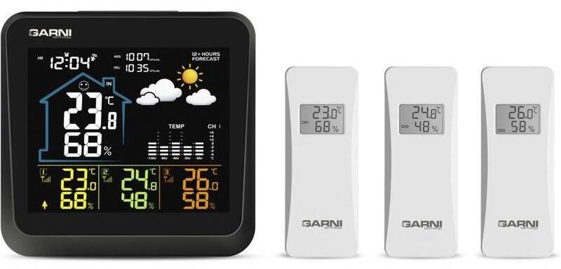 GARNI 502 meteorologická stanice černá