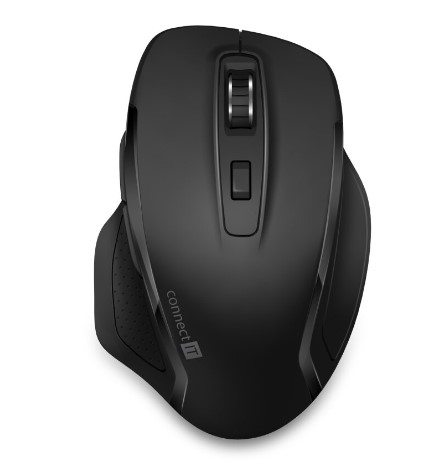 Bezdrátová myš CONNECT IT Dual SmartSwitch / 6 tlačítek / rozlišení 1000/1600 DPI / černá Varianta: ivi1