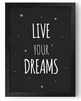 Kenay Home Obraz Kenay KLZ-1026 Home Dreams / A3 / bez rámu / černá Varianta: ivi1