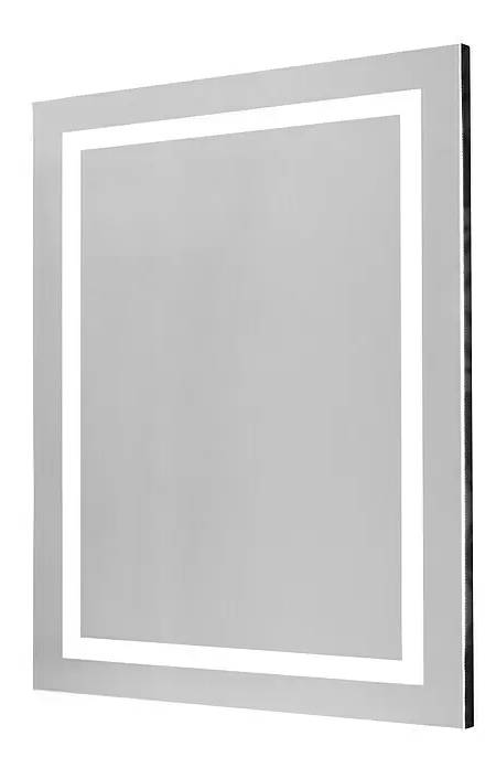 German Nástěnné zrcadlo Space light  s LED osvětlením / 60 x 80 cm / vypínač / LED osvětlení / 970 lm / MDF / zrcadlové sklo Varianta: ivi2