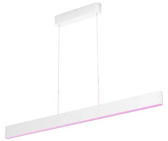 Závěsné LED svítidlo Philips Hue Ensis / 79 W / 129,9 x 4 x 157 cm / IP20 / až 5500 lm / bílá Varianta: ivi1