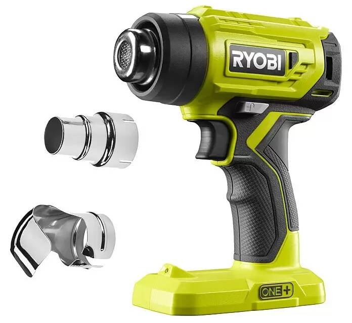 Akumulátorová horkovzdušná pistole Ryobi ONE+ R18HG-0 / BEZ AKUMULÁTORU A NABÍJEČKY / 0 - 470 °C / 170 l/min. / LED světlo / zelená/černá Varianta: i…