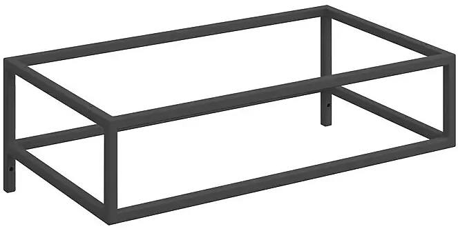 German Montážní konzola pro desková umyvadla / 80 x 46 cm / černá / mat Varianta: ivi1