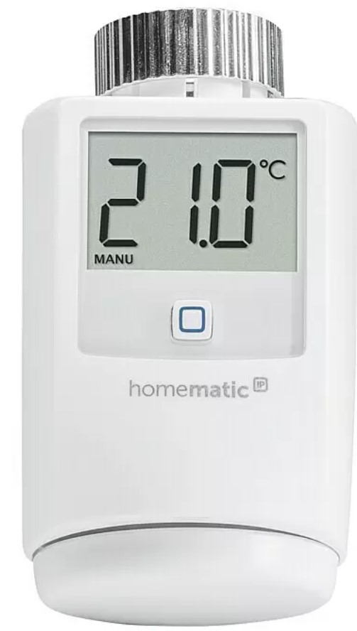 Termostatická hlavice Homematic IP HmIP-eTRV-2 / +0 °C až +50 °C / M30 x 1,5mm / bílá Varianta: ivi2