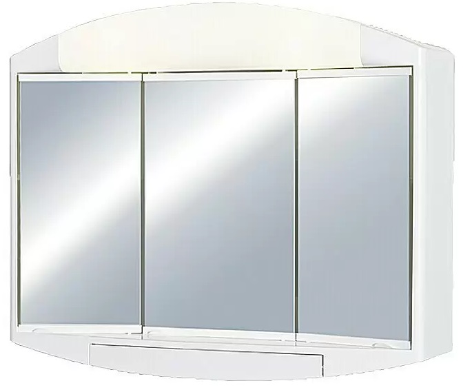 Zrcadlová skříňka s osvětlením Jokey Elda / 59 x 49 cm / plast / bílá Varianta: ivi2