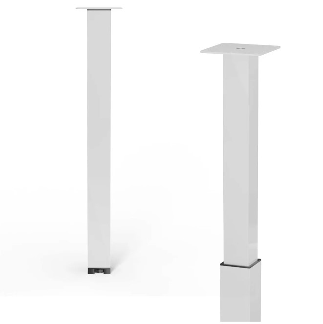 Nábytková noha Walteco / nastavitelnost 70-110 cm / 6 x 6 cm / bílá Varianta: ivi1