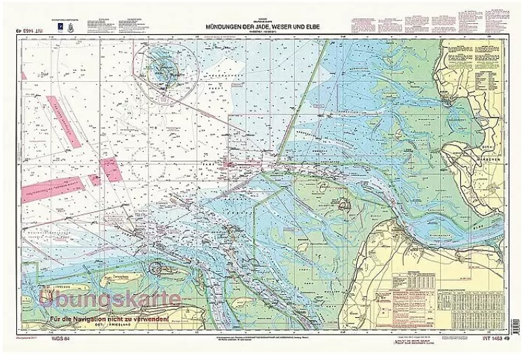 Delius Klasing Verlag Cvičná námořní mapa D49 / 1:100000 / 117 cm x 78,6 cm Varianta: ivi1