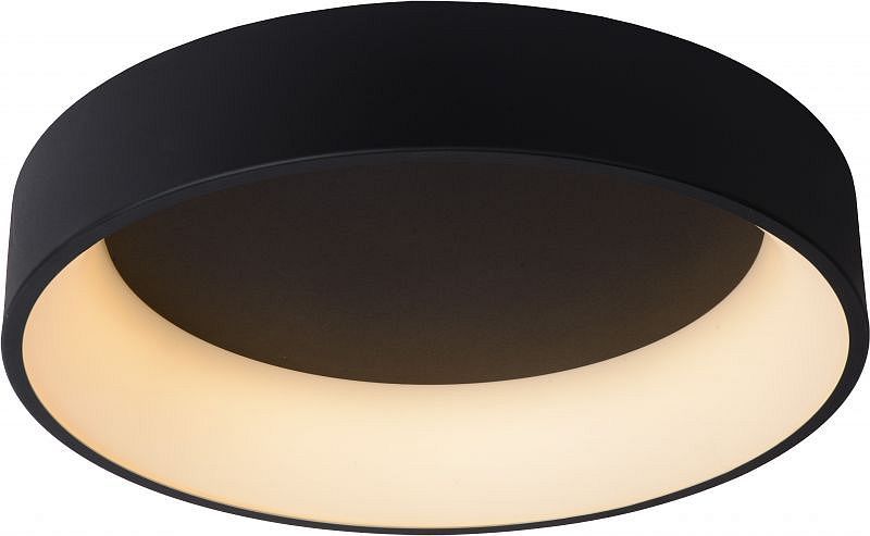 Kruhové stropní LED svítidlo Lucide Talowe / 42 W / ? 60 cm / hliník / černá Varianta: ivi1