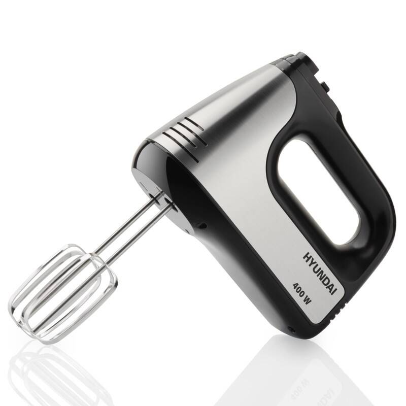 Ruční šlehač Hyundai HM 708 / 400 W / 5 rychlostí / nerez / černá Varianta: ivi3