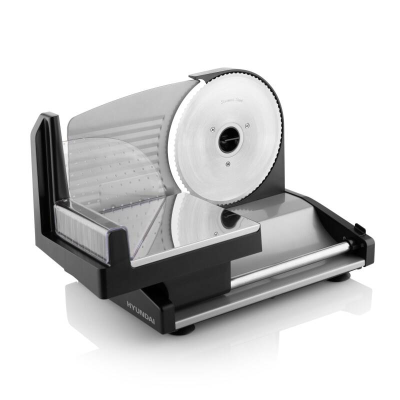Elektrický kráječ Hyundai FS801 / řez 0–15 mm / 150 W / černá/šedá Varianta: ivi3