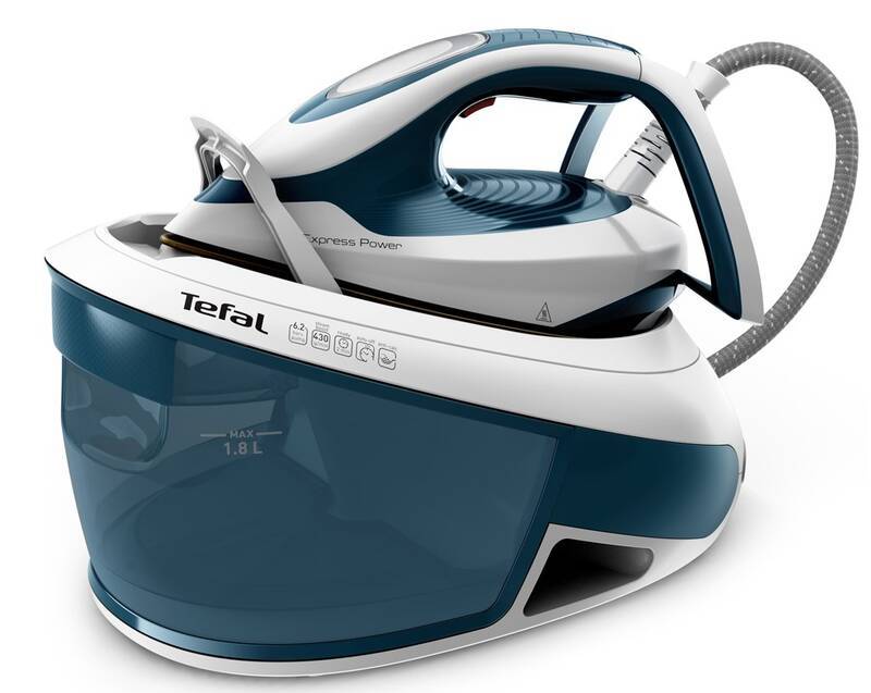 Parní generátor Tefal Express Power SV8111E0 / 2800 W / parní ráz 430 g/min. / 6,2 bar / bílá/modrá Varianta: ivi1