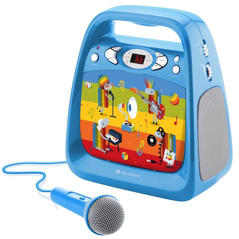 CD přehrávač GoGEN Déčko karaoke B / 2,4 W / Bluetooth / modrá Varianta: ivi1