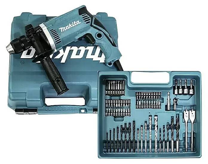 Příklepová vrtačka Makita HP1631KX3 / 710 W / rychloupínací sklíčidlo / modrá/černá Varianta: ivi1