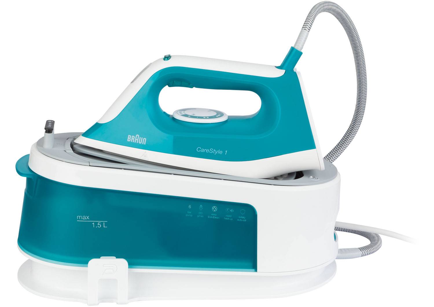 Parní generátor Braun IS1013GR / 2400 W / 120 g/min. / 6 bar / 1,5 l / modrá/bílá Varianta: ivi65