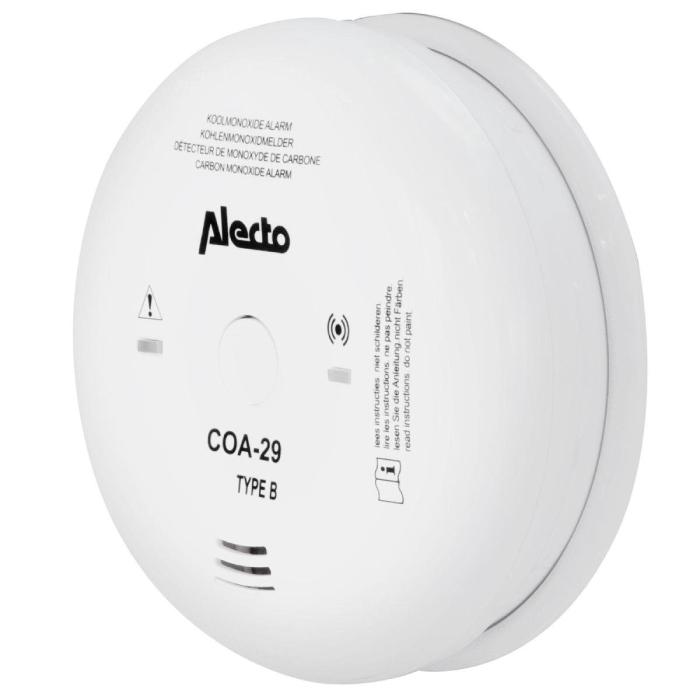 Detektor oxidu uhelnatého Alecto COA-29-7 / O 10,7 cm / 85 dB / bílá Varianta: ivi0