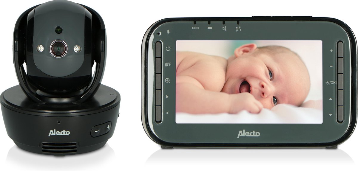 Dětská elektronická chůvička Alecto DVM200BK / 4,3" / režim Eco / funkce VOX / černá Varianta: ivi3